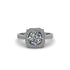 Diamond Cathedral Halo Engagement Ring - Luciana No. 3 image 1