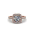 Diamond Cathedral Halo Engagement Ring - Luciana No. 2 image 1