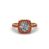Diamond Cathedral Halo Engagement Ring - Luciana No. 46 image 1