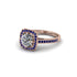 Diamond Cathedral Halo Engagement Ring - Luciana No. 62 image 3