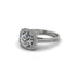 Diamond Cathedral Halo Engagement Ring - Luciana No. 3 image 3
