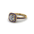 Diamond Cathedral Halo Engagement Ring - Luciana No. 61