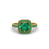 Emerald Cathedral Halo Engagement Ring - Luciana No. 19 image 1