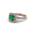 Emerald Cathedral Halo Engagement Ring - Luciana No. 5 image 3