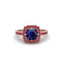 Sapphire Cathedral Halo Engagement Ring - Luciana No. 59 image 1