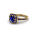 Sapphire Cathedral Halo Engagement Ring - Luciana No. 73 image 3