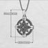 Emerald-Encrusted Compass Charm Necklace - Celeste No. 5 image 3
