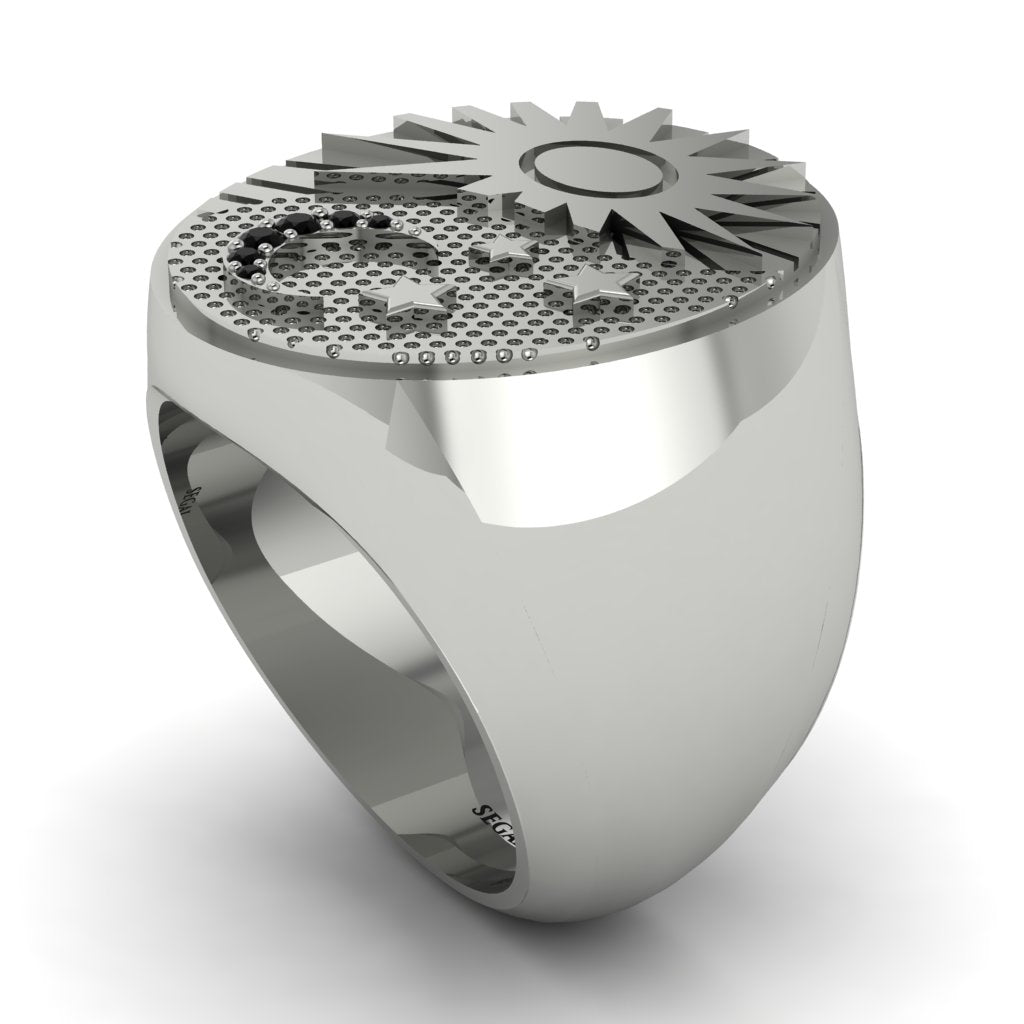Black Diamond Celestial Harmony Men's Ring - Miller No. 9