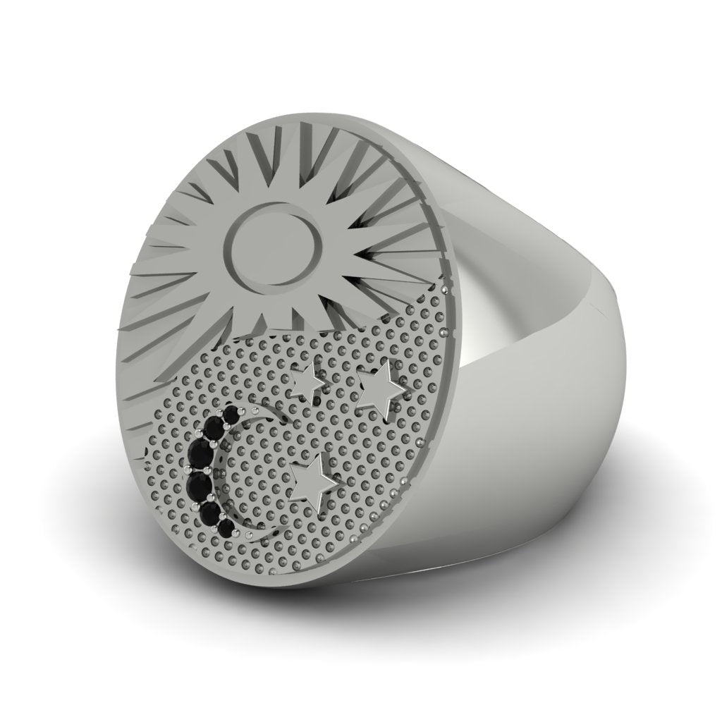 Black Diamond Celestial Harmony Men's Ring - Miller No. 9