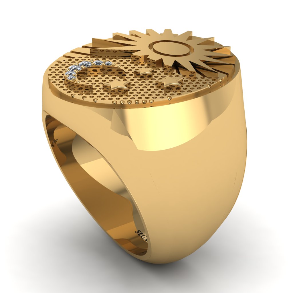 Diamond Celestial Harmony Men's Ring - Miller No. 1