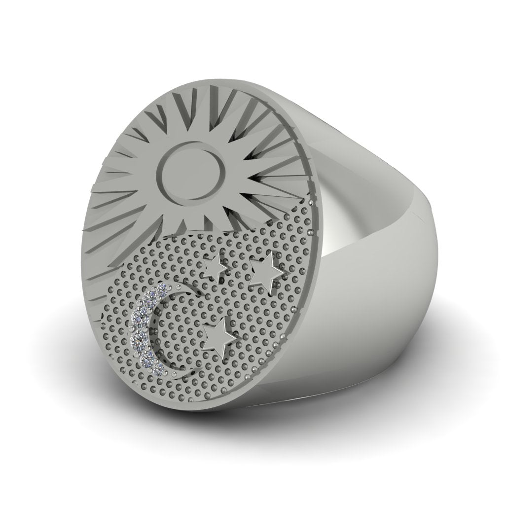 Diamond Celestial Harmony Men's Ring - Miller No. 3