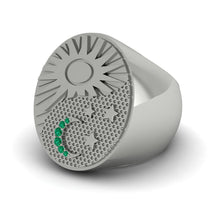 Emerald Celestial Harmony Men's Ring - Miller No. 6 image 1