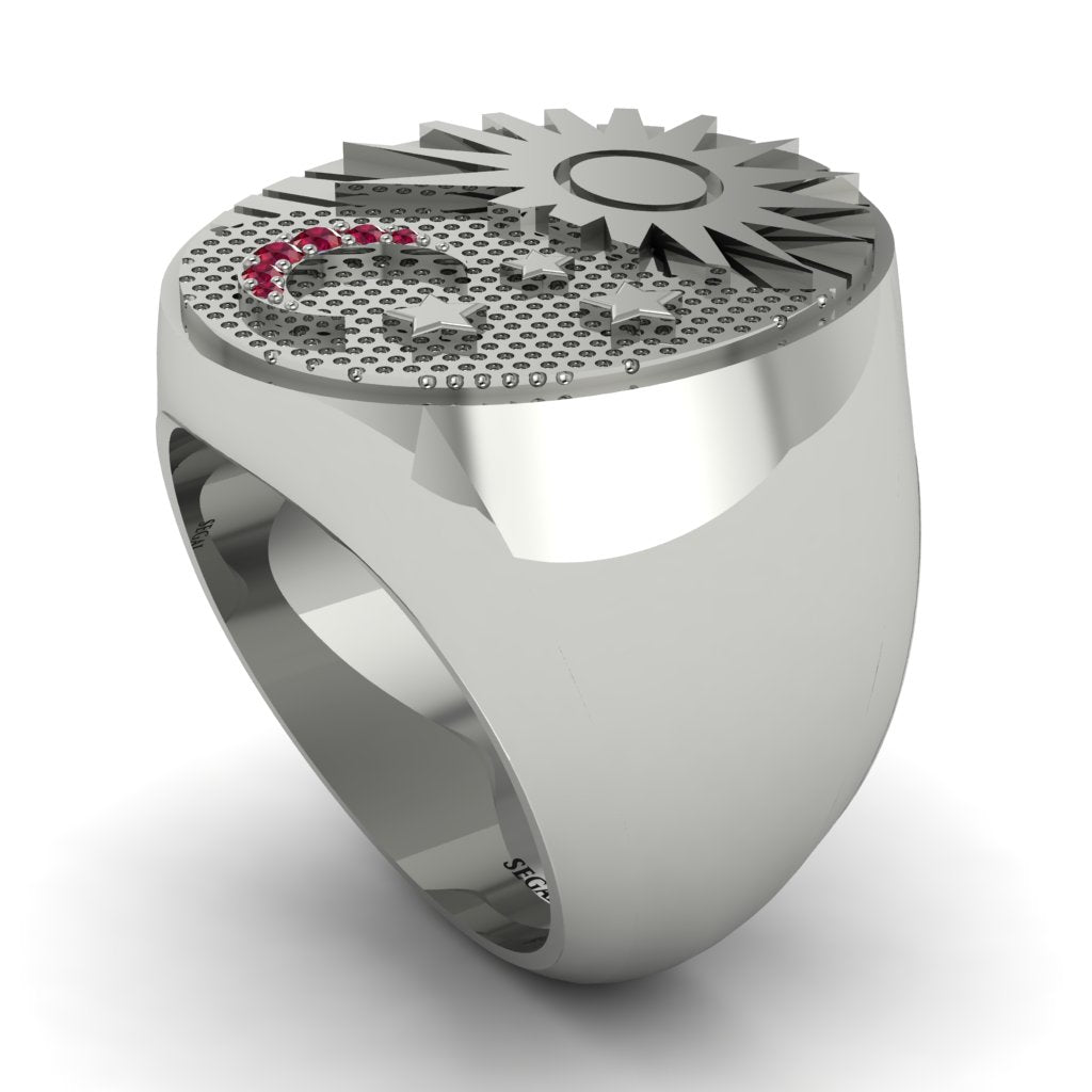 Ruby Celestial Harmony Men's Ring - Miller No. 12