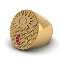 Ruby Celestial Harmony Men's Ring - Miller No. 10 image 1