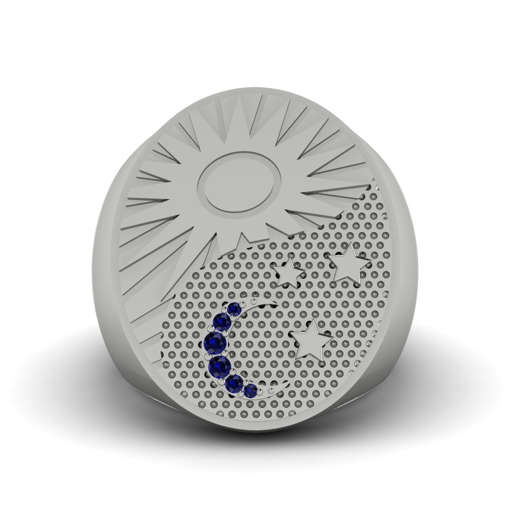 Sapphire Celestial Harmony Men's Ring - Miller No. 15