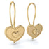 Charming Heart Hoop Earrings In Gold - Ariana No. 1 image 1