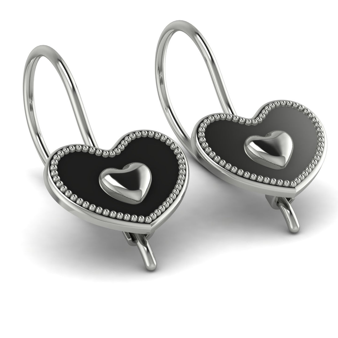 Charming Heart Hoop Earrings In Gold - Ariana No. 3
