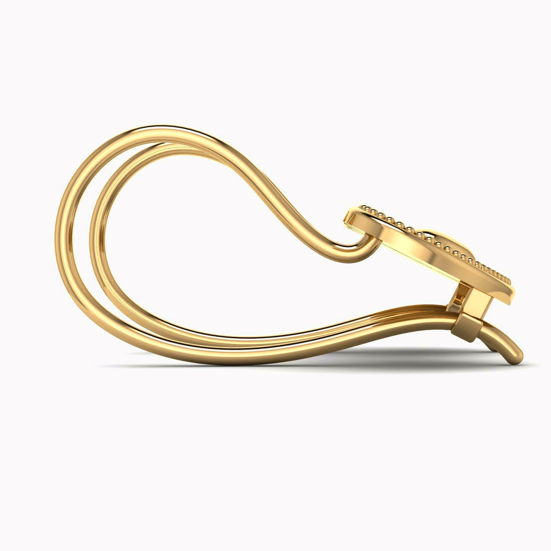 Charming Heart Hoop Earrings In Gold - Ariana No. 1