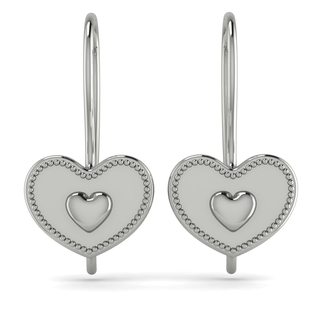 Charming Heart Hoop Earrings In Gold - Ariana No. 3