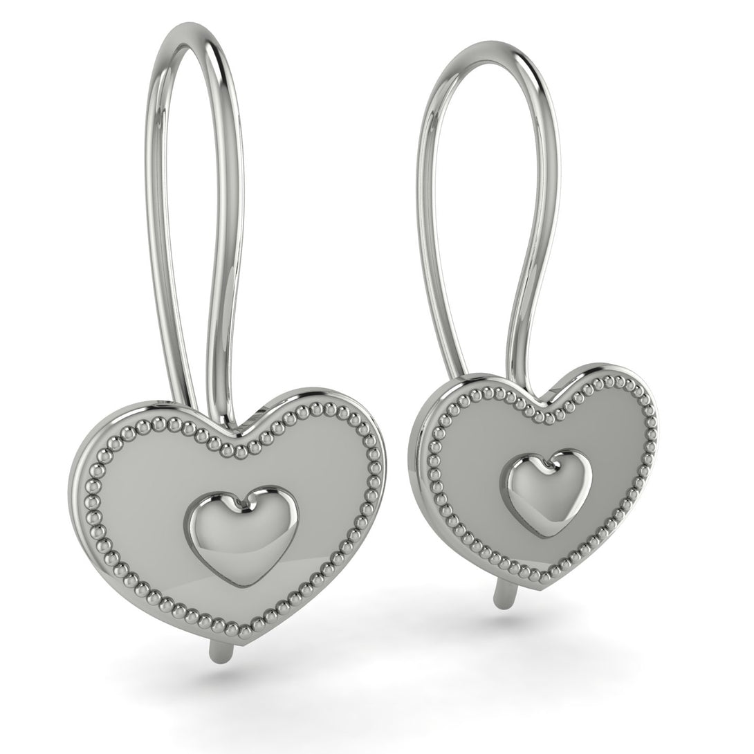 Charming Heart Hoop Earrings In Gold - Ariana No. 3