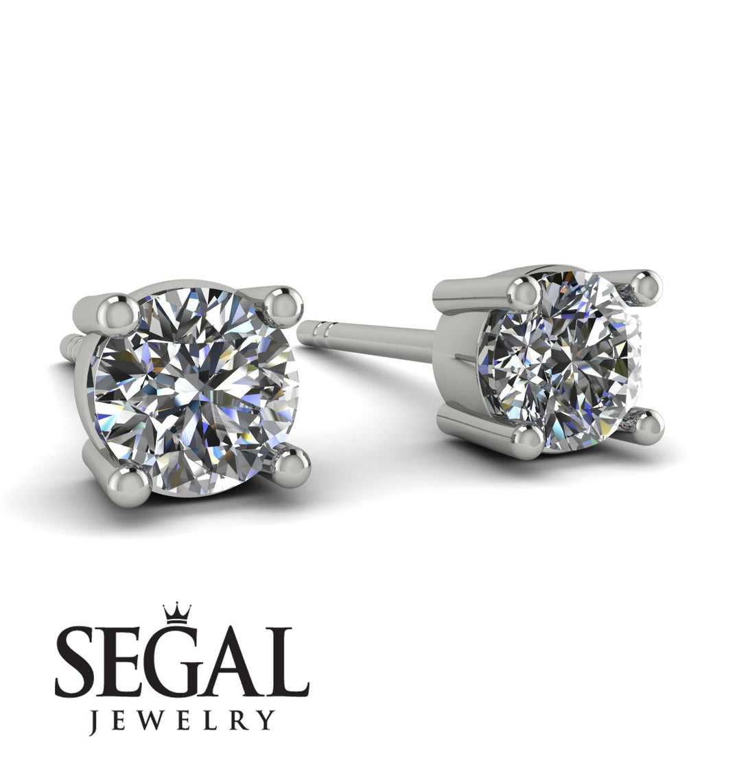 Minimalistic 1ct earrings