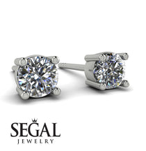 Minimalistic 1ct earrings image 1