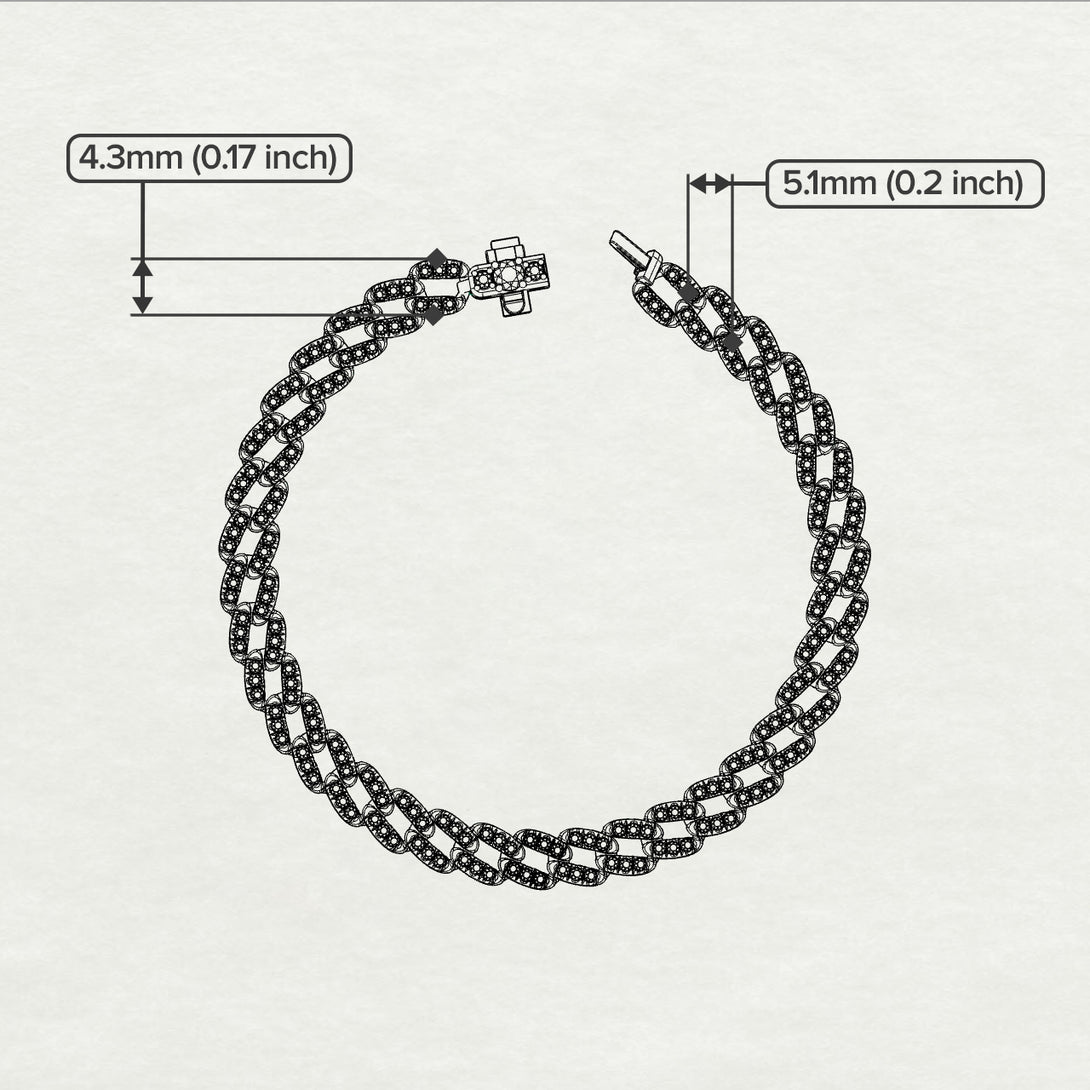 Cuban Diamond Necklace - Clarissa No. 3