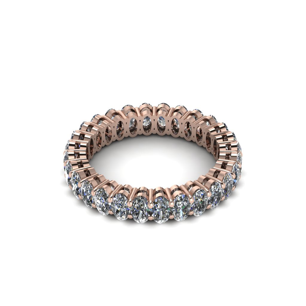 Oval Diamond Classic Eternity Wedding Ring - Joy No. 2