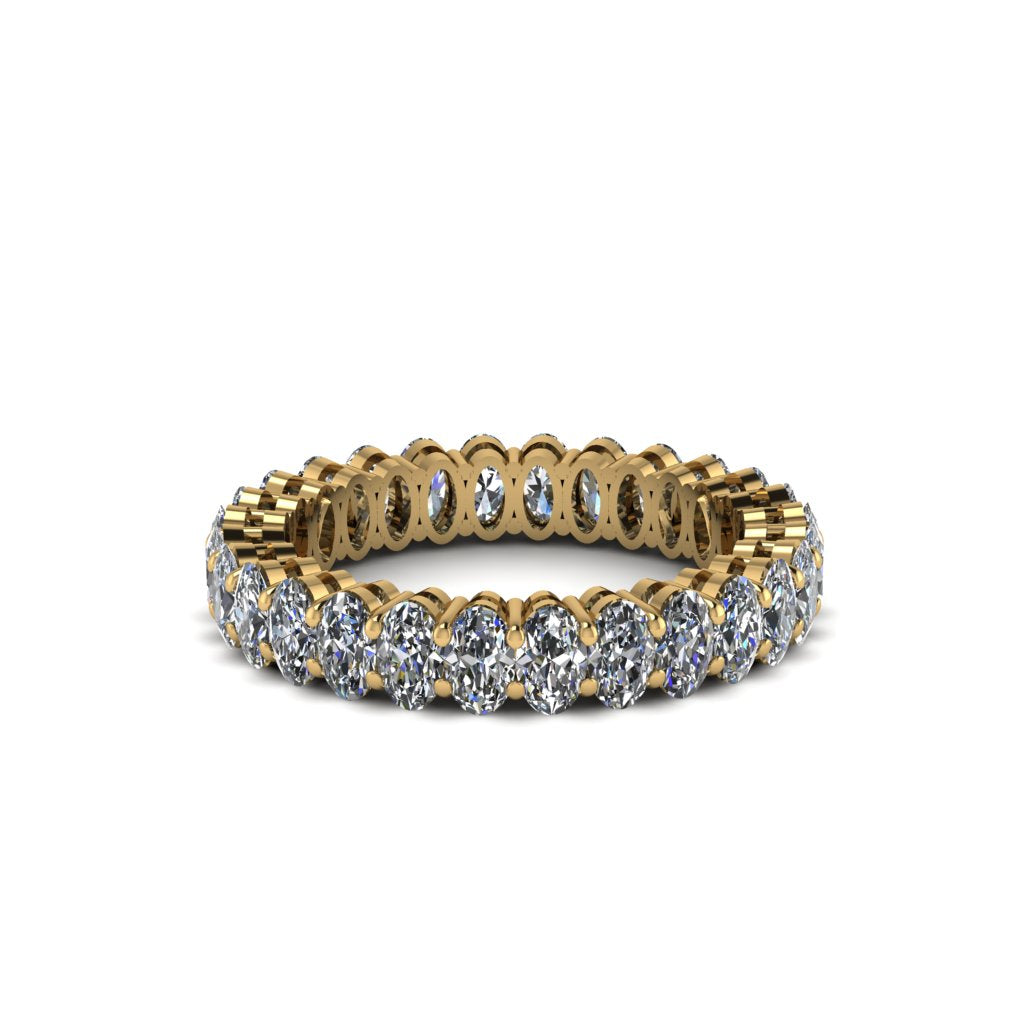 Oval Diamond Classic Eternity Wedding Ring - Joy No. 1