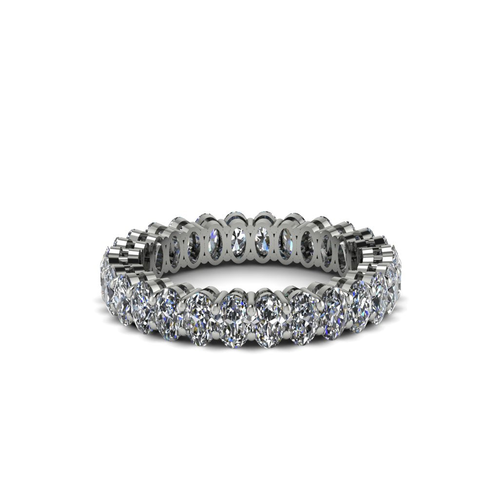Oval Diamond Classic Eternity Wedding Ring - Joy No. 3
