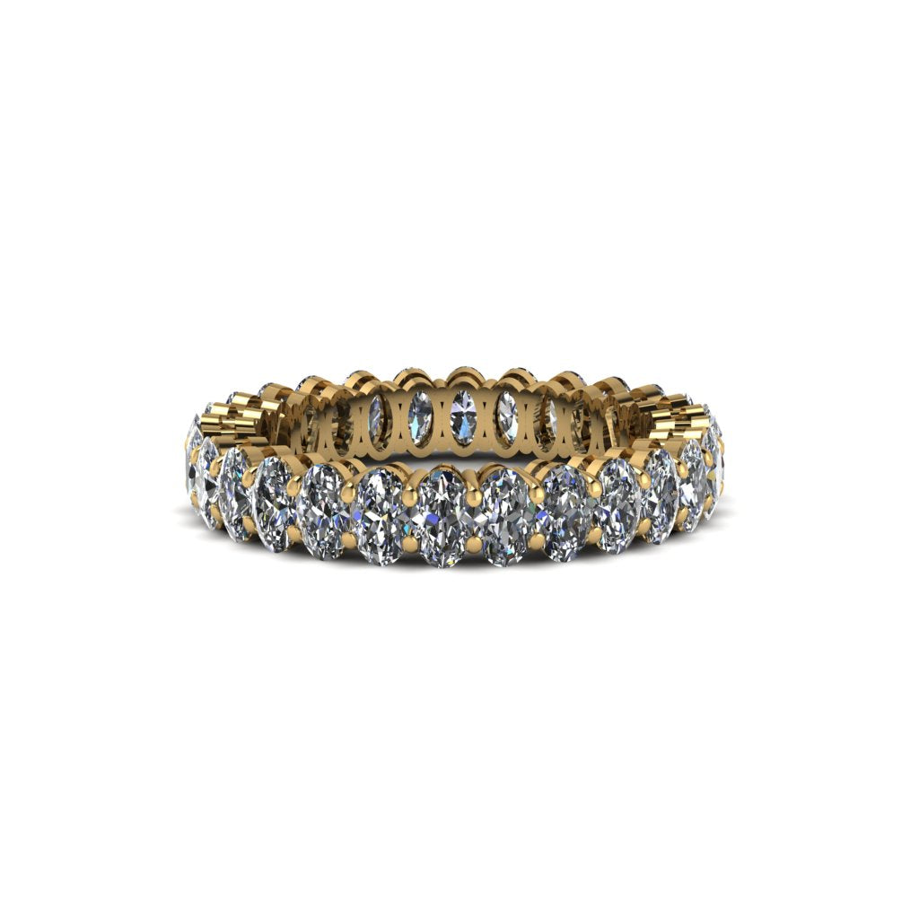 Oval Diamond Classic Eternity Wedding Ring - Joy No. 1