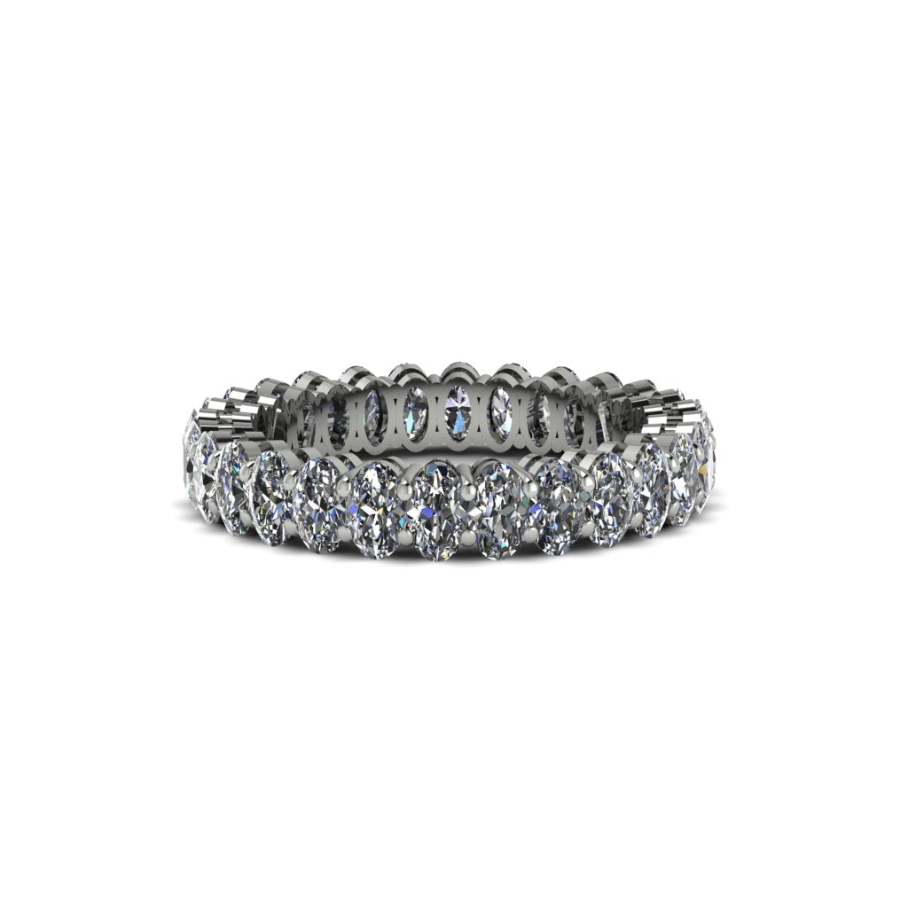 Oval Diamond Classic Eternity Wedding Ring - Joy No. 3
