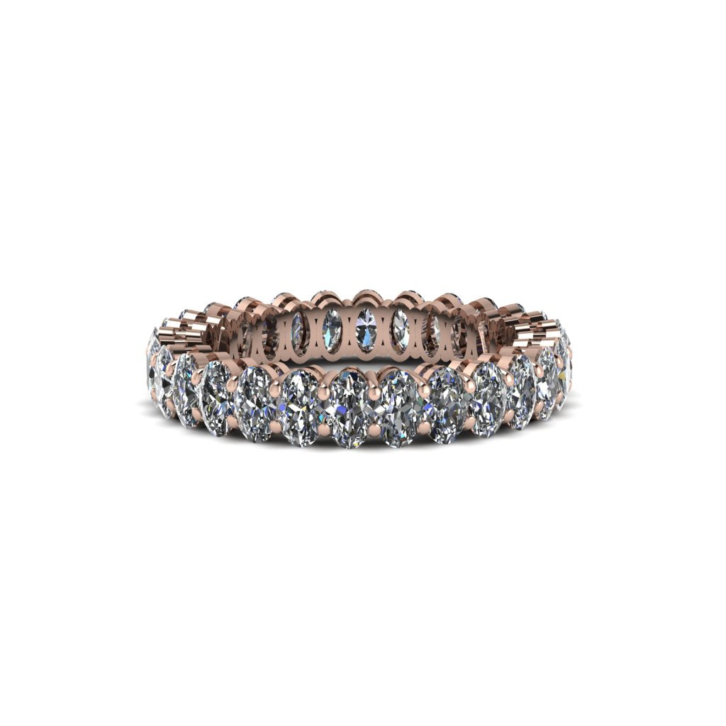 Oval Diamond Classic Eternity Wedding Ring - Joy No. 2