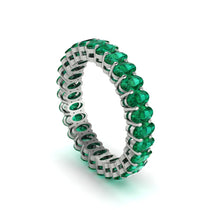 Oval Emerald Classic Eternity Wedding Ring - Joy No. 6 image 1
