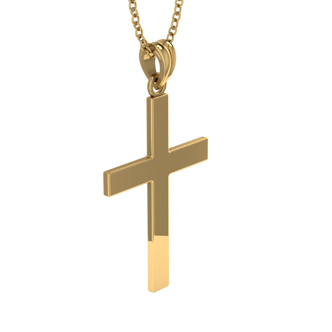 Classic Gold Cross Necklace - Evangeline No. 1