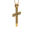Classic Black Diamond Gold Cross Pendant - Abel No. 7