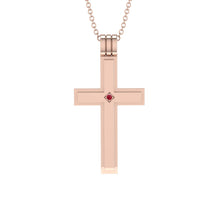 Classic Ruby Gold Cross Pendant - Abel No. 11 image 1