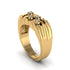 Diamond Cluster Elegance Men's Fashion Ring - Navy No. 1