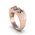 Diamond Cluster Elegance Men's Fashion Ring - Navy No. 2 image 1