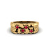 Ruby Cluster Elegance Men's Fashion Ring - Navy No. 10