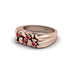 Ruby Cluster Elegance Men's Fashion Ring - Navy No. 11 image 3