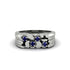 Sapphire Cluster Elegance Men's Fashion Ring - Navy No. 15 image 2