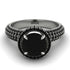 Black Diamond Cluster Halo Engagement Ring - Katie No. 39