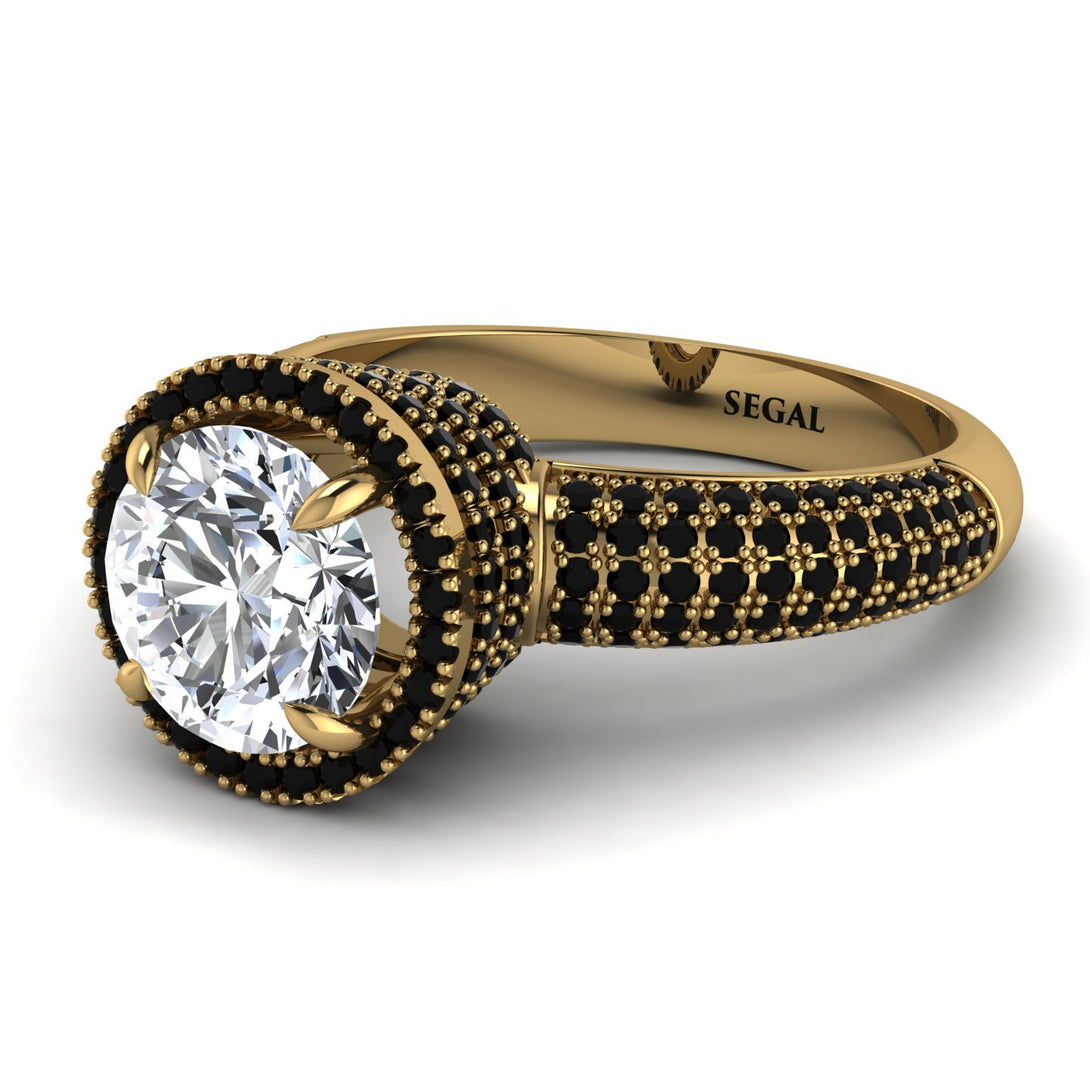 Diamond Cluster Halo Engagement Ring - Katie No. 31