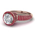 Diamond Cluster Halo Engagement Ring - Katie No. 47