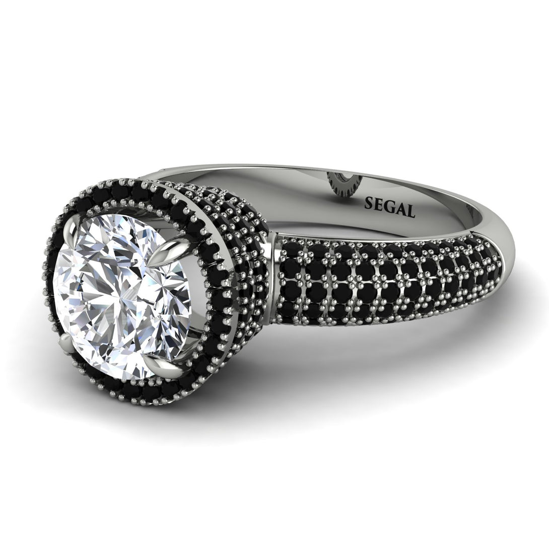 Diamond Cluster Halo Engagement Ring - Katie No. 33