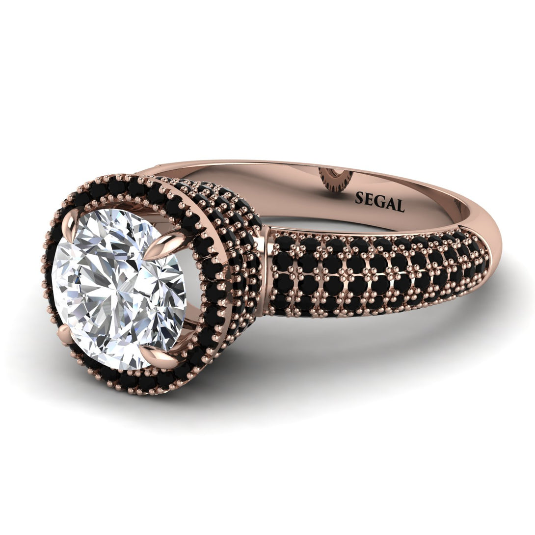 Diamond Cluster Halo Engagement Ring - Katie No. 32
