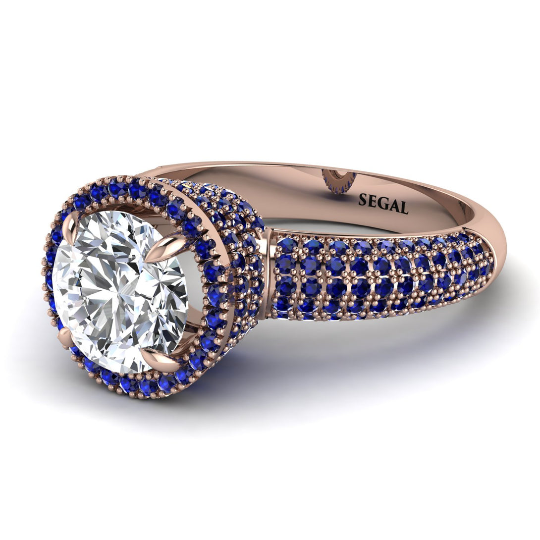 Diamond Cluster Halo Engagement Ring - Katie No. 62