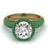 Diamond Cluster Halo Engagement Ring - Katie No. 16