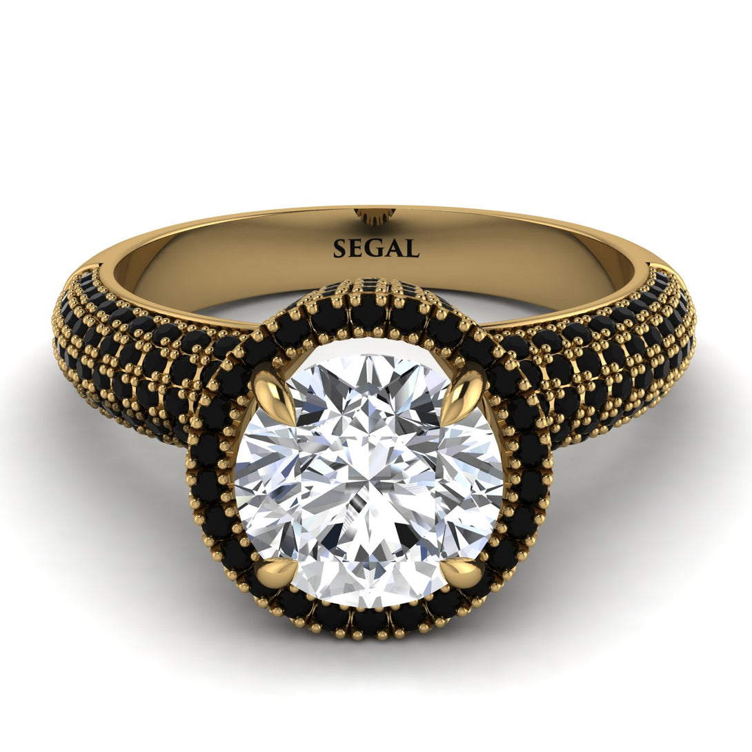 Diamond Cluster Halo Engagement Ring - Katie No. 31